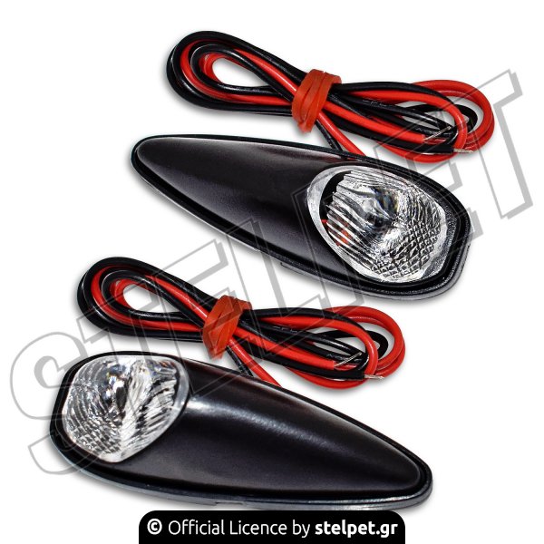 Φλας ζευγάρι universal mini 1811 shark μαύρο - άσπρο